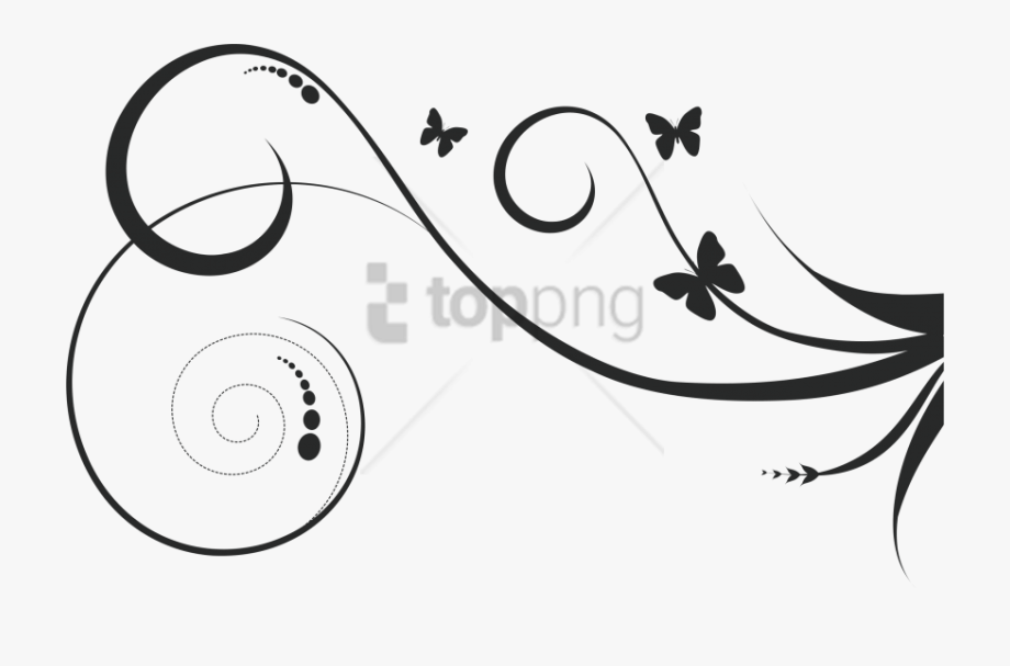 Butterfly Black And White Clipart Abstract Illustration