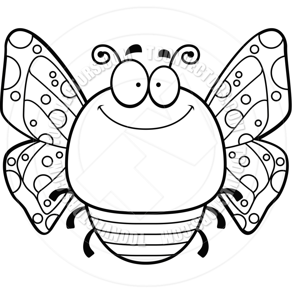 butterfly black and white clipart caterpillar