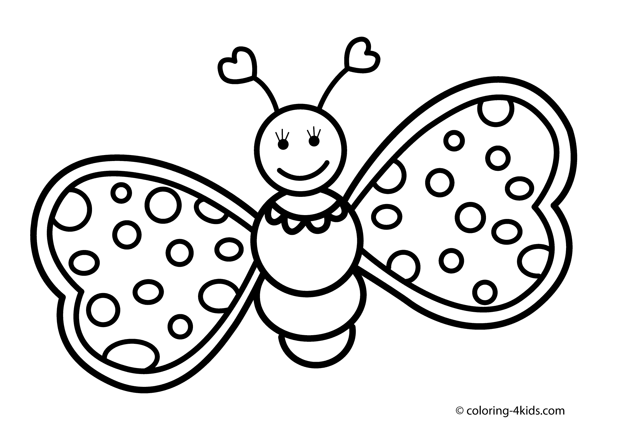 Free Cute Butterfly Line Drawing, Download Free Clip Art