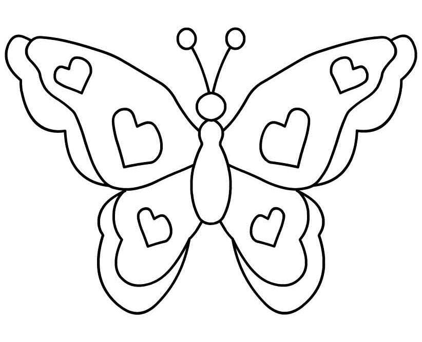 butterfly black and white clipart drawing