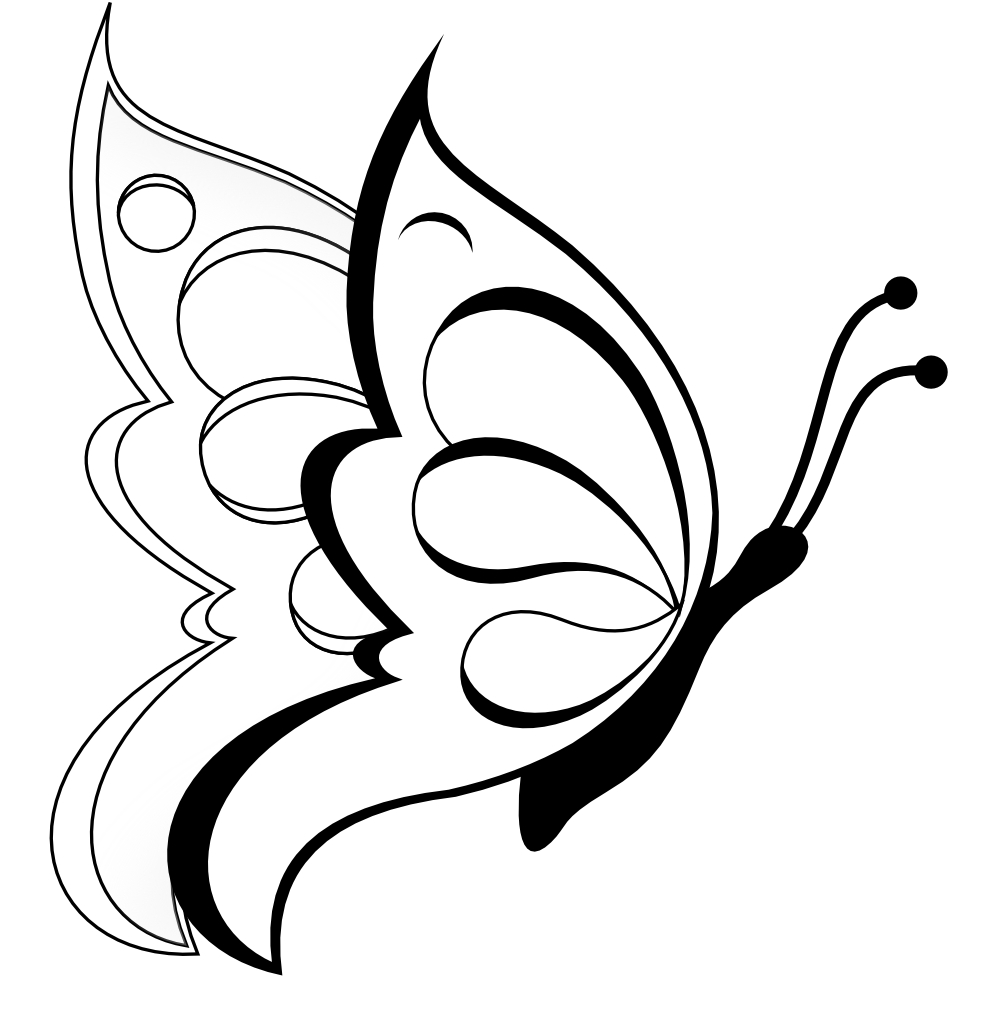 Free Free 182 Butterfly Svg Black And White SVG PNG EPS DXF File