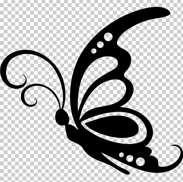 Butterfly silhouette drawing.