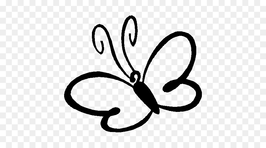 butterfly black and white clipart small