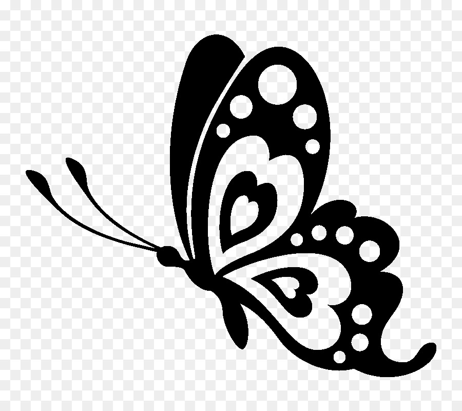 Download Butterfly black and white clipart stencil pictures on ...