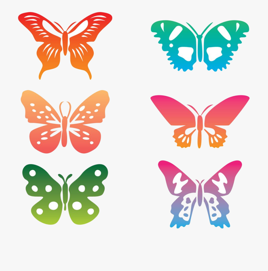 butterfly clipart colorful