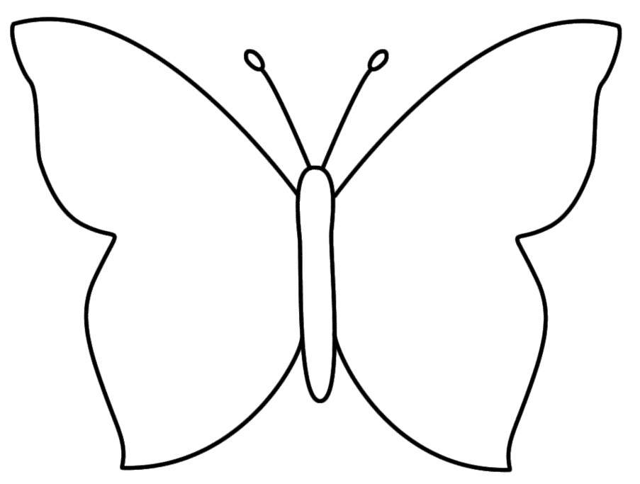 Butterfly clipart black.
