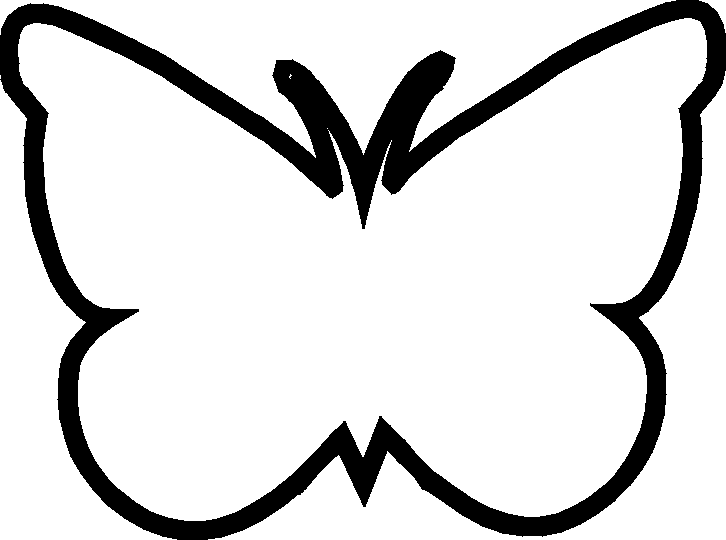 Free butterfly outline.