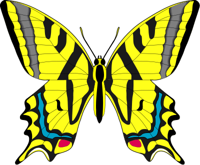 Free Yellow Butterfly Clipart, Download Free Clip Art, Free