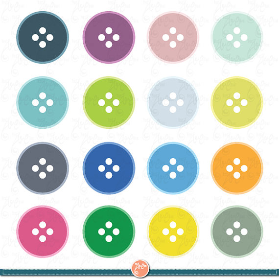 Buttons clipart colorful.