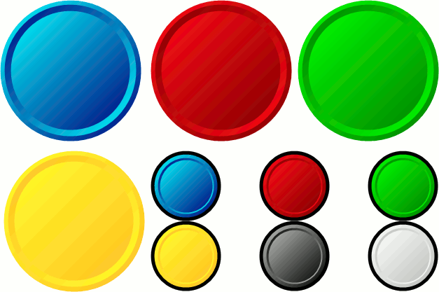 Buttons clipart colored button, Buttons colored button