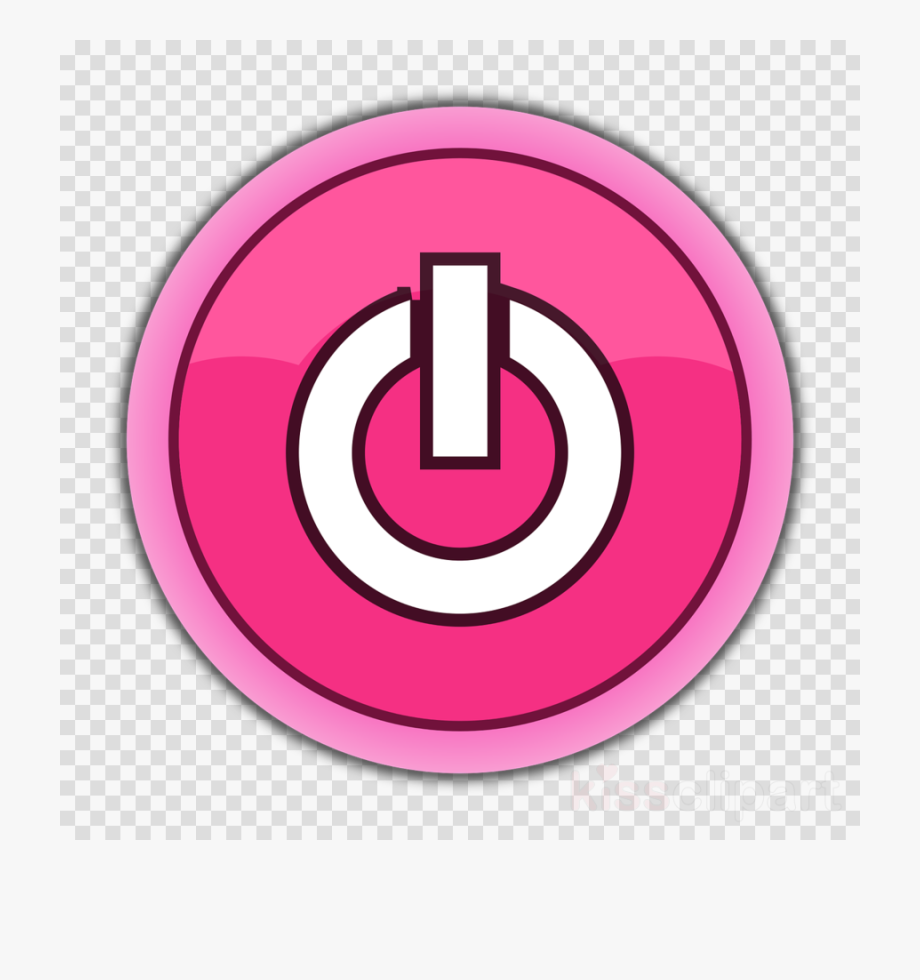Pink power button.