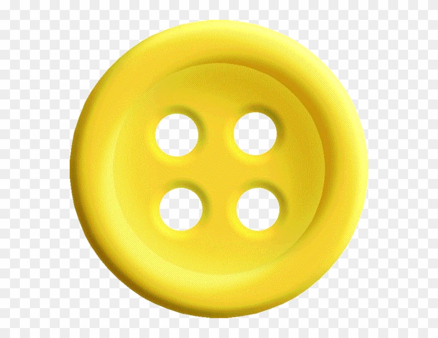 Yellow sewing button.