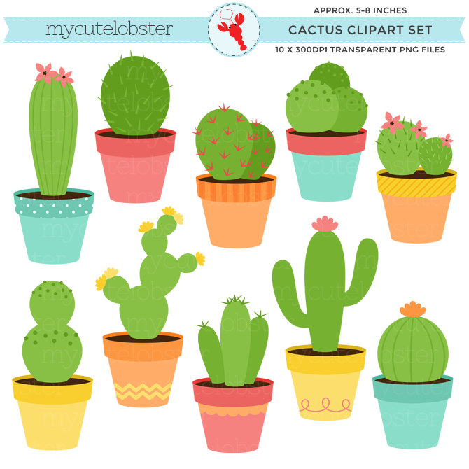 Free cactus cliparts.