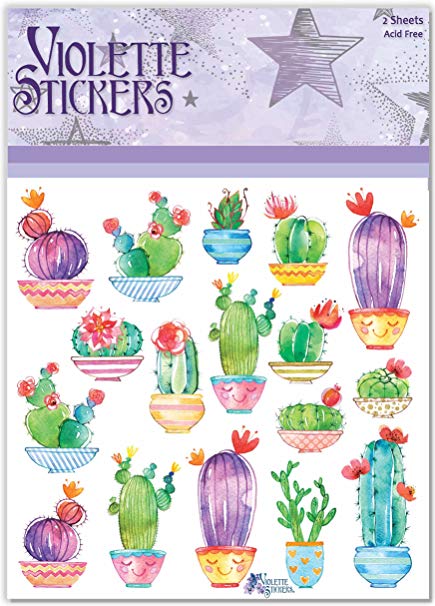 Violette Stickers Happy Cactus