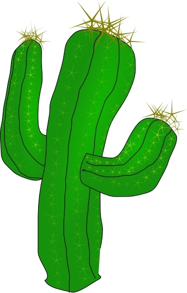 Saguaro Cactus clip art Free vector in Open office drawing
