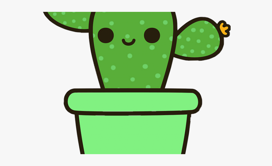 Cactus clipart kawaii.