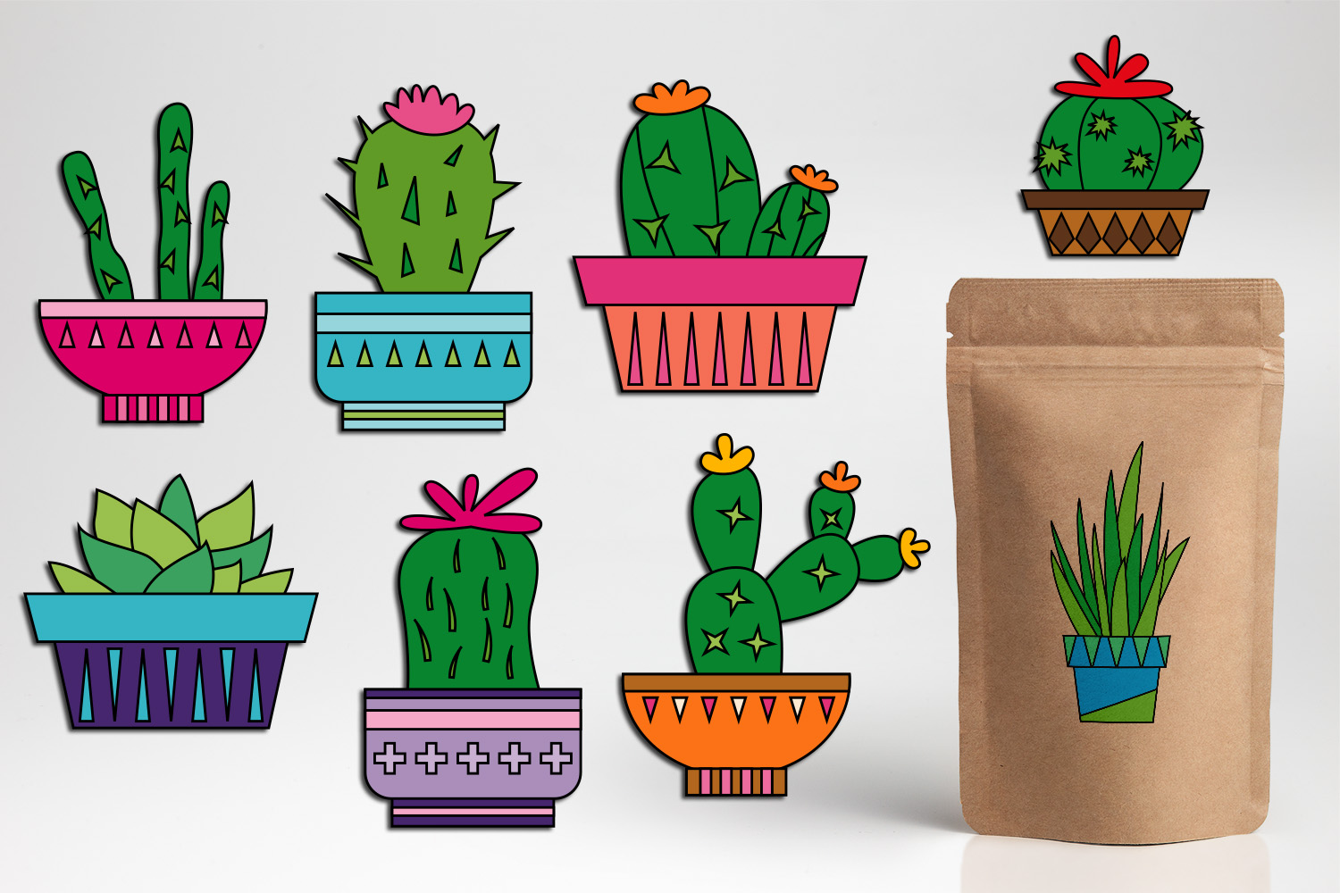 Cacti clipart cactus plant graphic illustrations