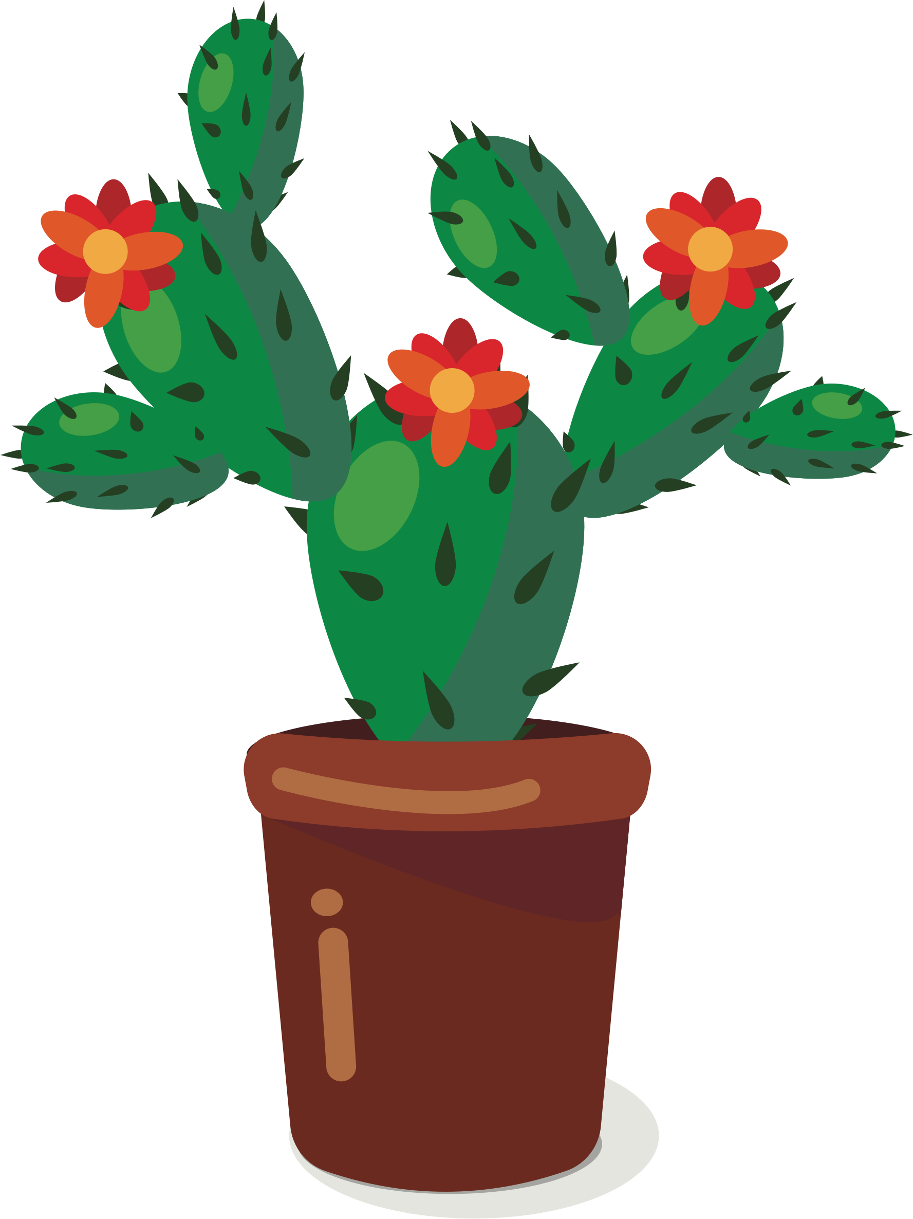 Cute cactus clipart.