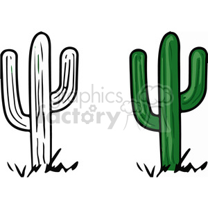 Desert cactus clipart.