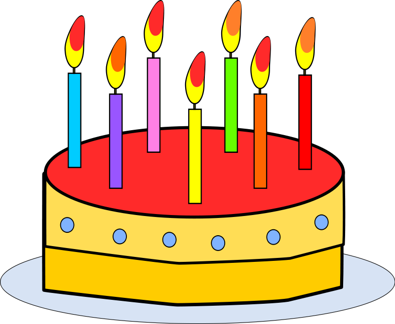 Birthday cake animated.