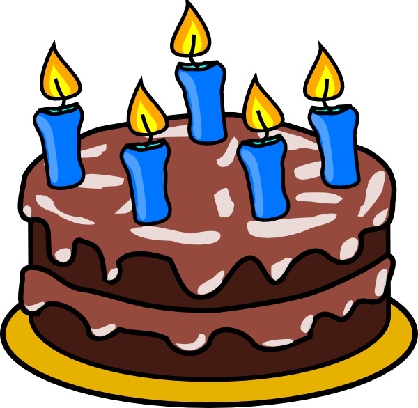 Birthday Cake clip art Free vector in Open office drawing
