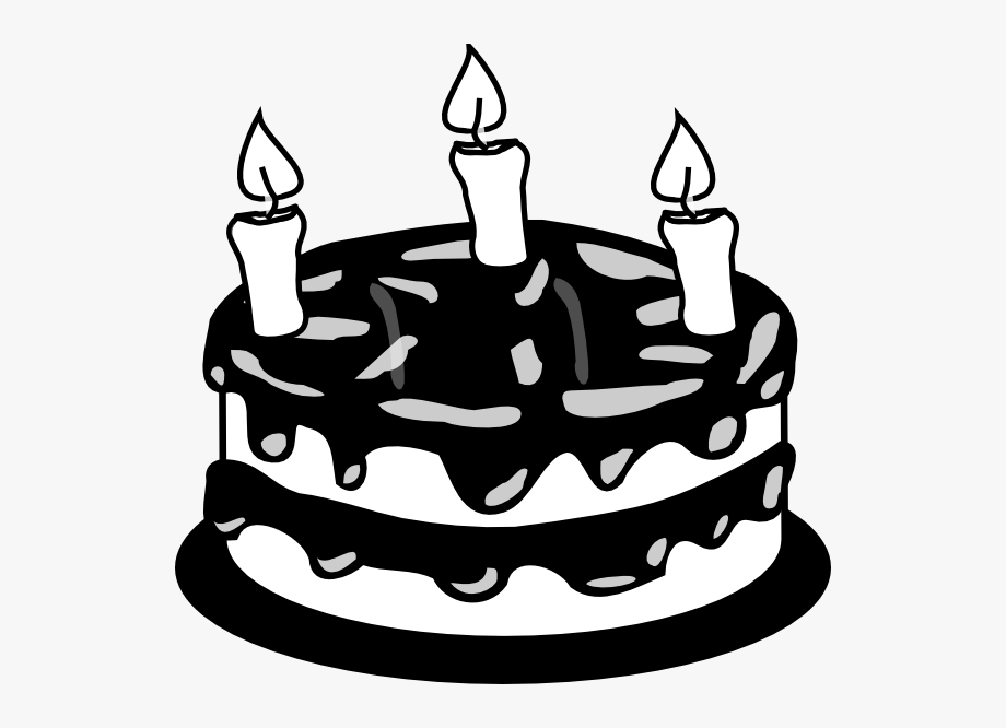 Cake clipart black and white line art pictures on Cliparts Pub 2020! ð