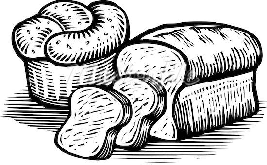 Bakery clipart black and white, Bakery black and white