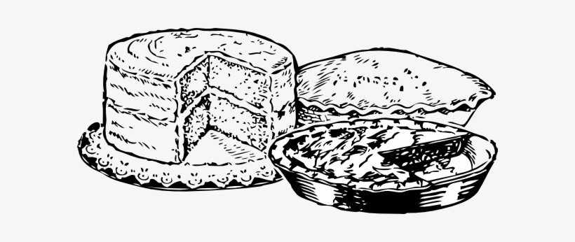 Pie Black And White Cakes And Pies Black White Clipart