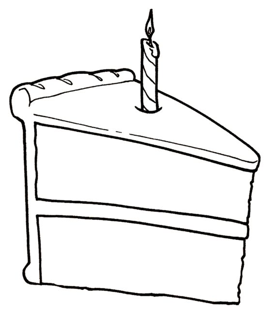 Free Birthday Cake Clip Art Black And White, Download Free