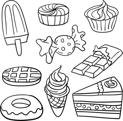 Sweet food clipart.