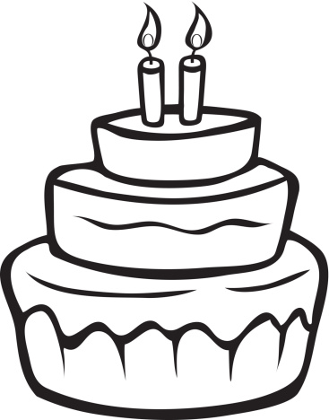 Black And White Cake Clipart