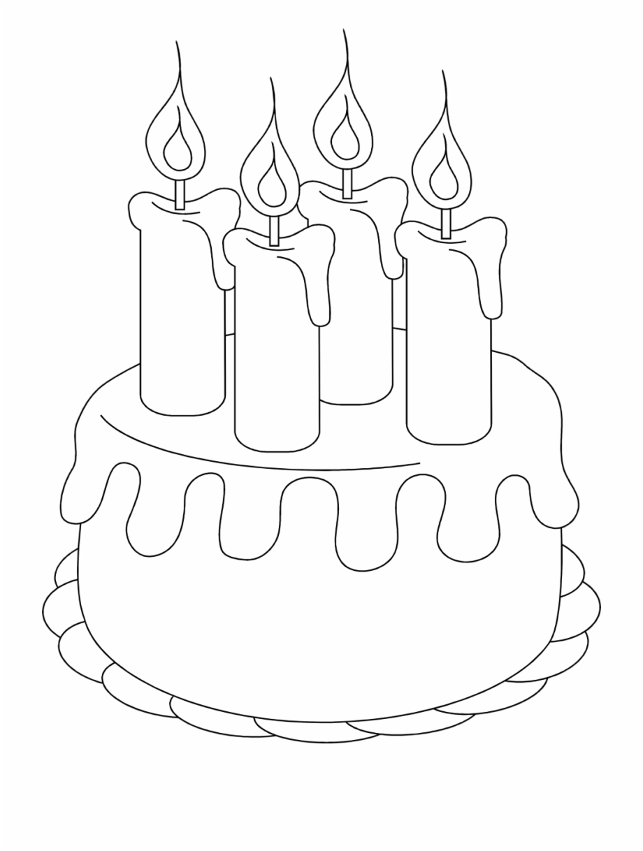 cake clipart black and white transparent background