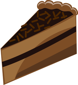 Chocolate cake clipart.