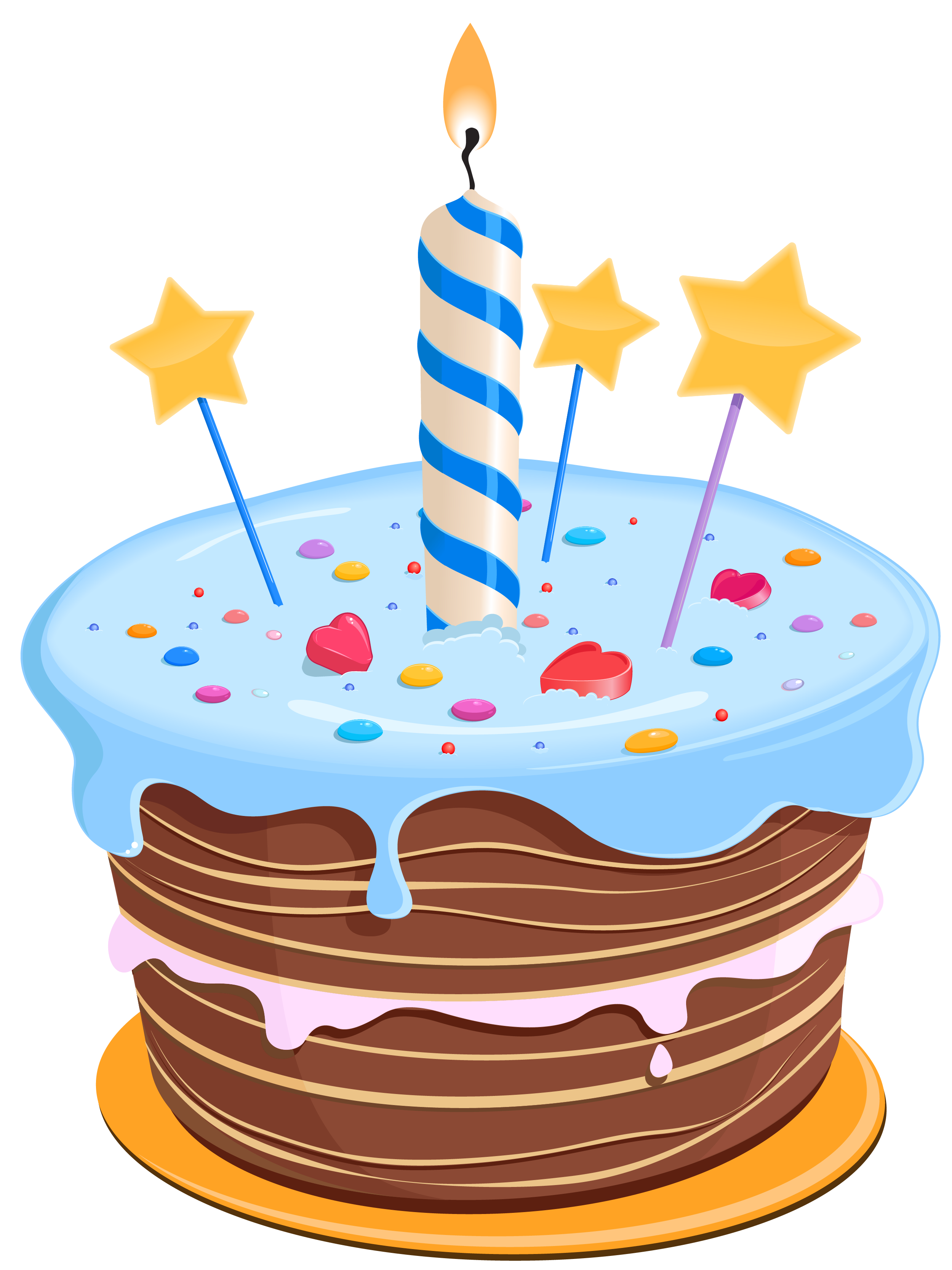 Set these cute birthday cake clipart as desktop profile in