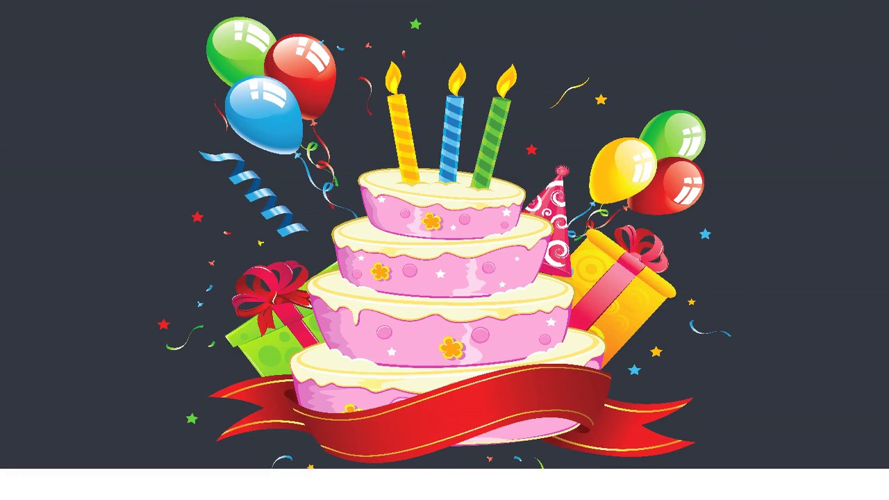Happy birthday cake clipart images
