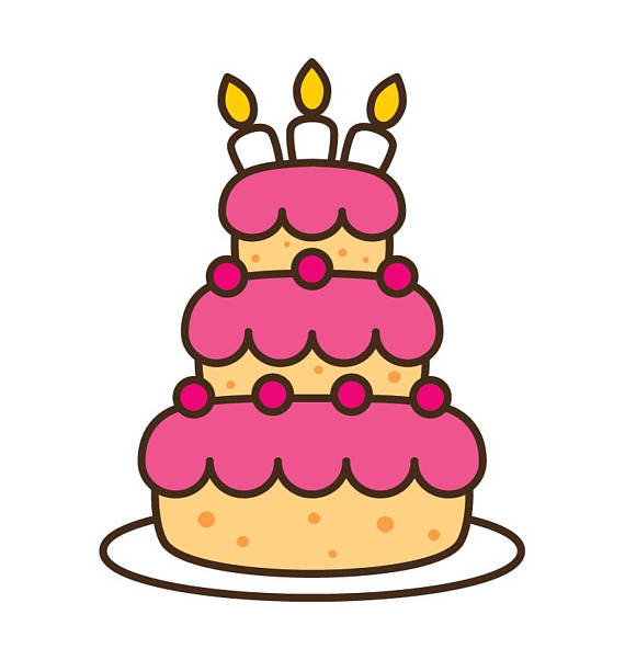 Birthday cake clip art kawaii