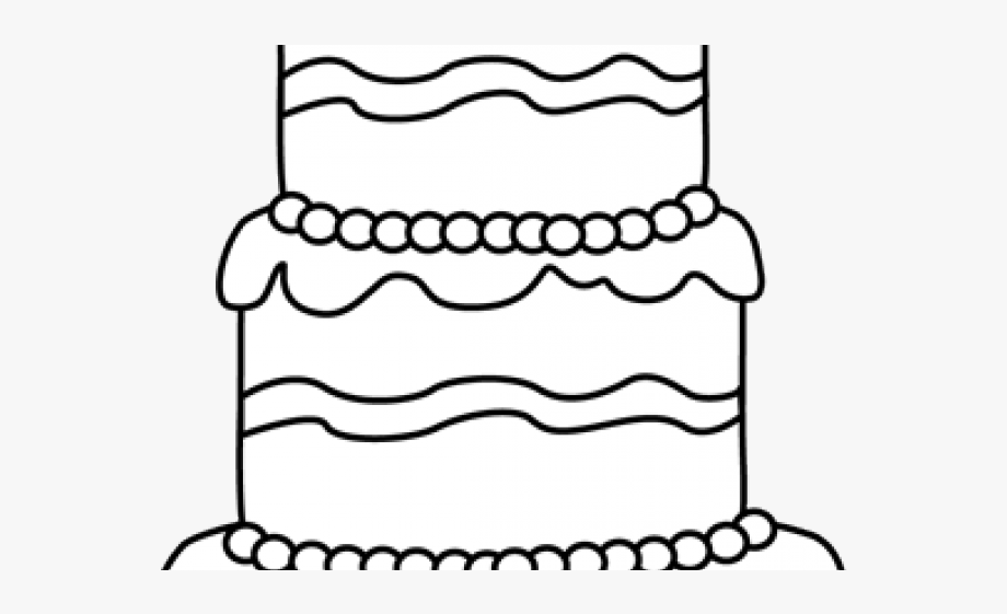 Birthday Cake Clipart Outline