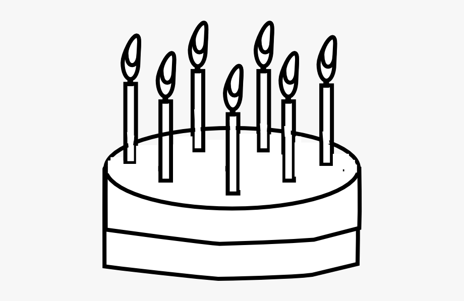 Birthday Cake Outline Png