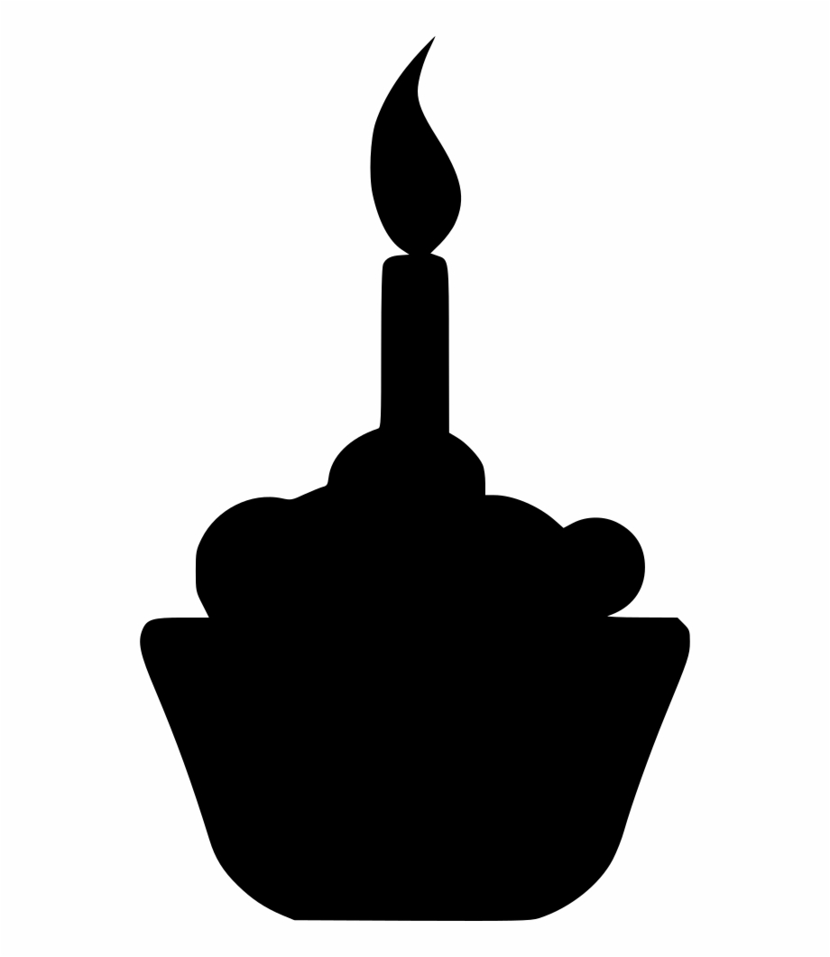 Free Birthday Cake Silhouette Png, Download Free Clip Art