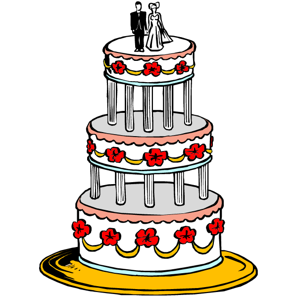 Best Wedding Cake Clipart