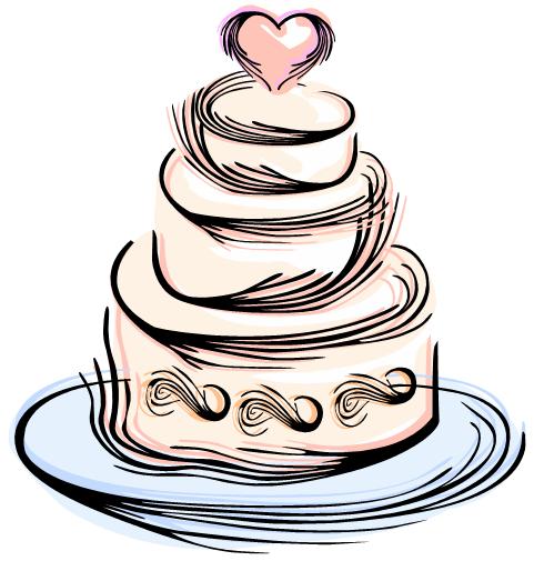 cake clipart wedding