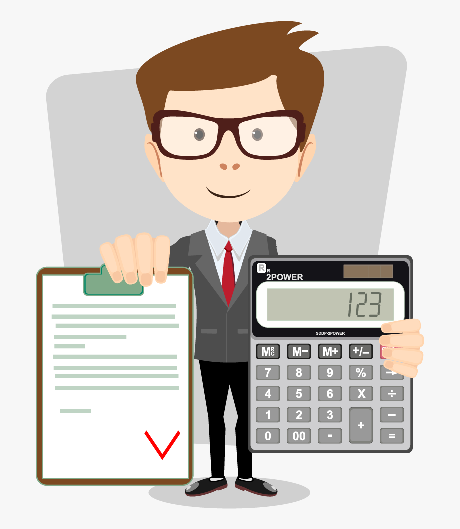 Accounting Accountant Calculator Free Frame Clipart