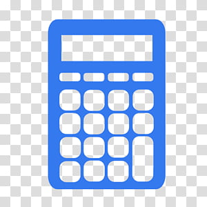 Metronome, blue desk calculator transparent background PNG