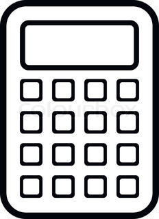 Calculator icon black.