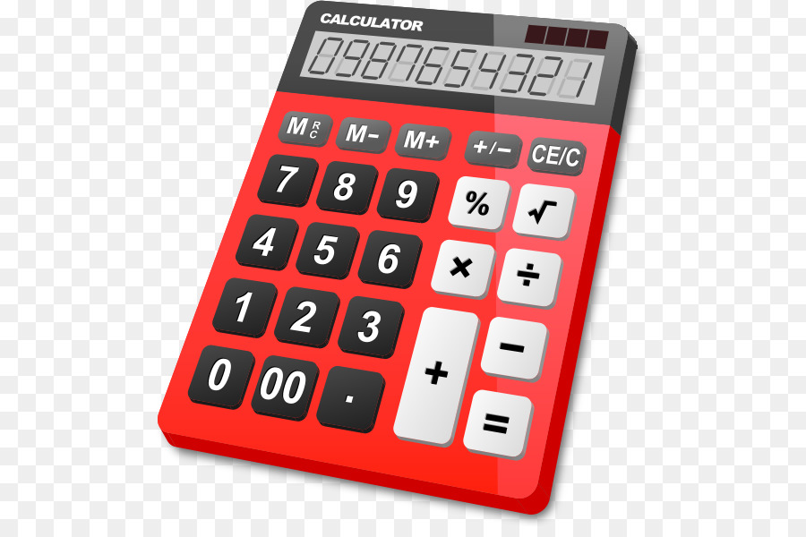 Calculator red icon.