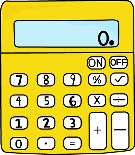 Calculator clipart school.