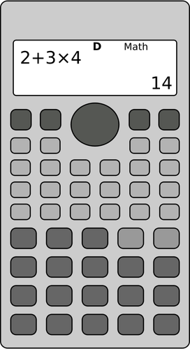 Scientific calculator vector.