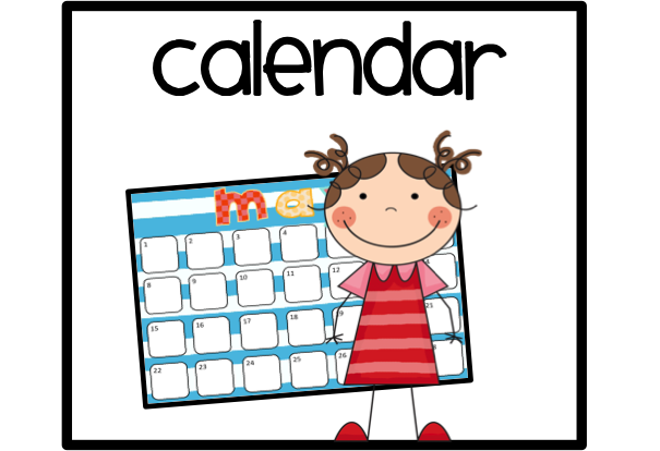 Classroom Calendar Clipart