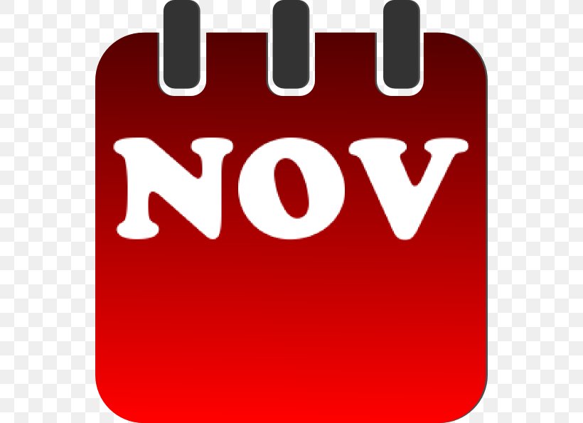 November Calendar Clip Art, PNG,