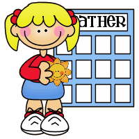 Preschool calendar clipart girl